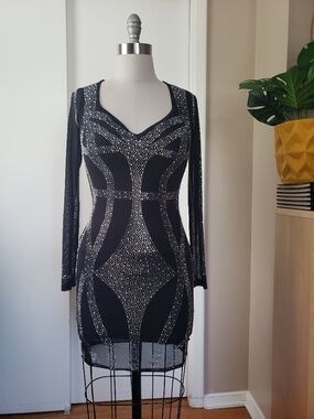 Bombshell Beaded Dress Size Large!